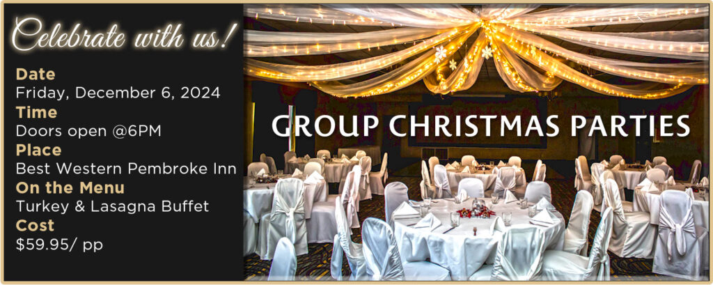 Book your staff Christmas party in Pembroke today!